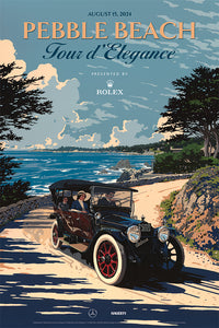 2024 Pebble Beach Tour d'Elegance Poster