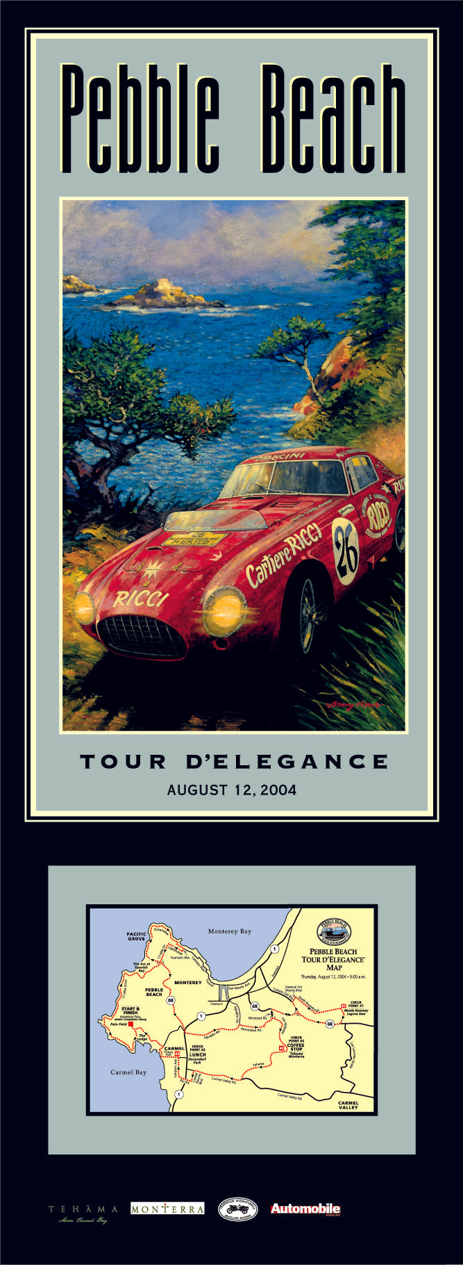 2004 Pebble Beach Tour d'Elegance Poster
