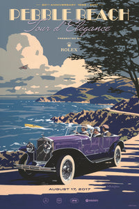 2017 Pebble Beach Tour d'Elegance Poster