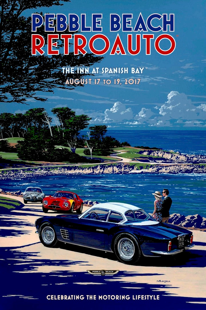 2017 Pebble Beach RetroAuto Poster