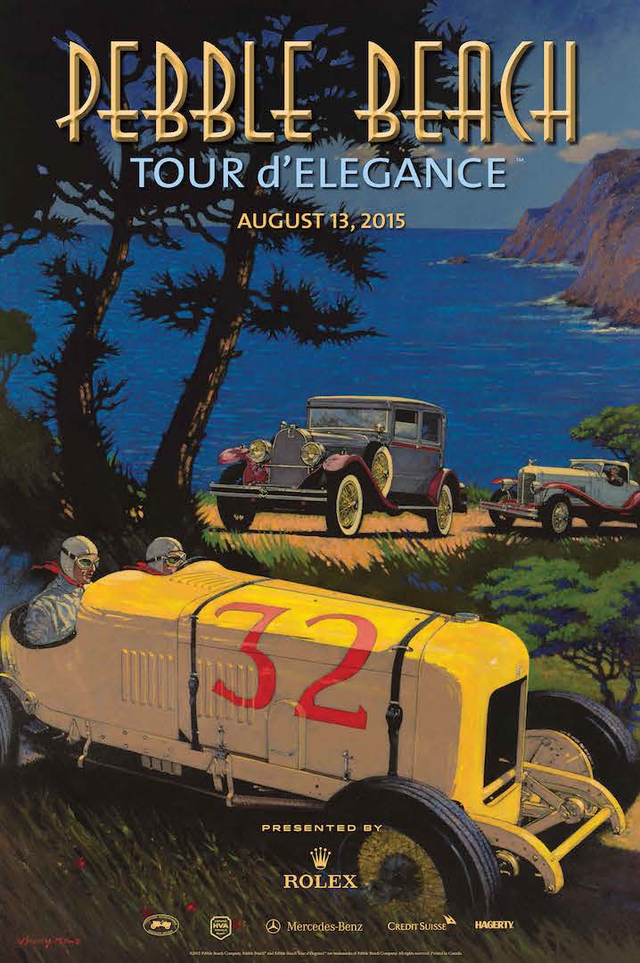 2015 Pebble Beach Tour d'Elegance Poster